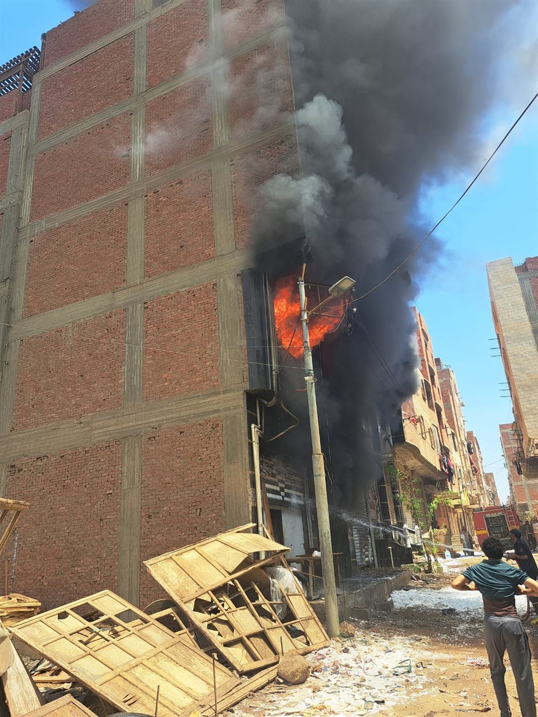 حريق مصنع فوم واطباق فل بقليوب القليوبية،فيتو