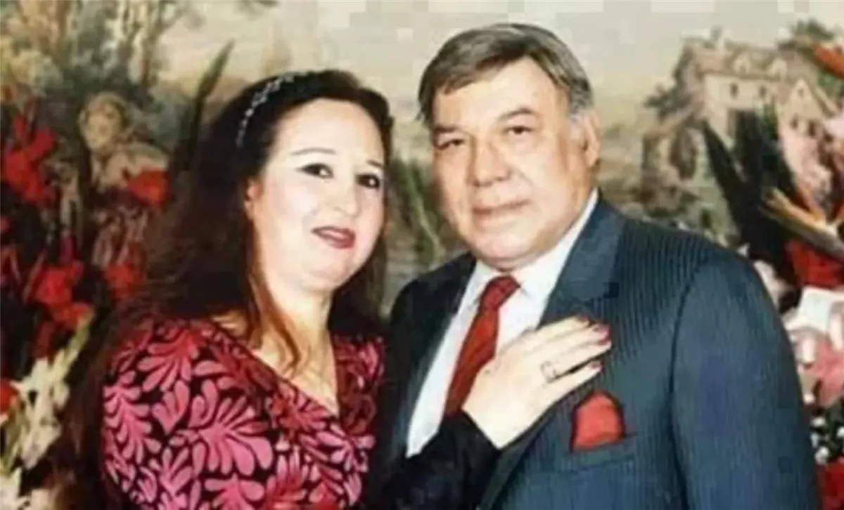فريد شوقى مع سهير ترك آخر زيجاته&nbsp;