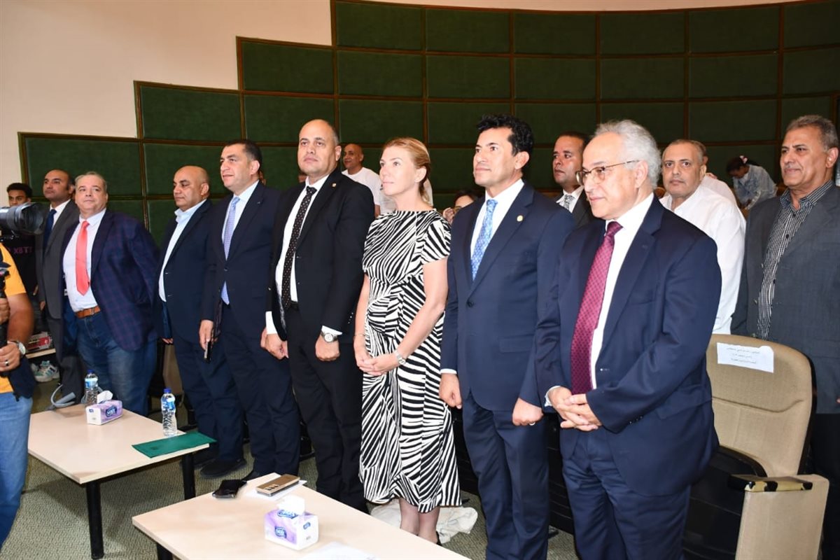 وزير الشباب والرياضة يشهد &nbsp;مؤتمر الإعلان عن بطولة العالم لرفع الأثقال البارالمبية