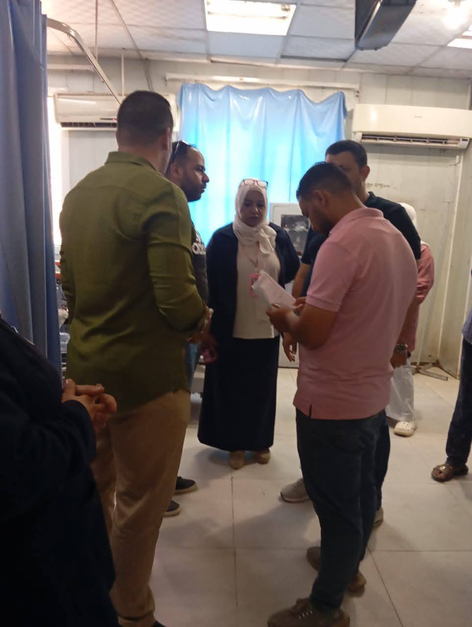وكيل صحة بني سويف يطمئن على حالة مصابي الصحراوي الشرقي&nbsp;