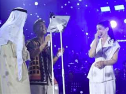 هشام جمال وليلي زاهر في حفل حسين الجسمي بالساحل،فيتو