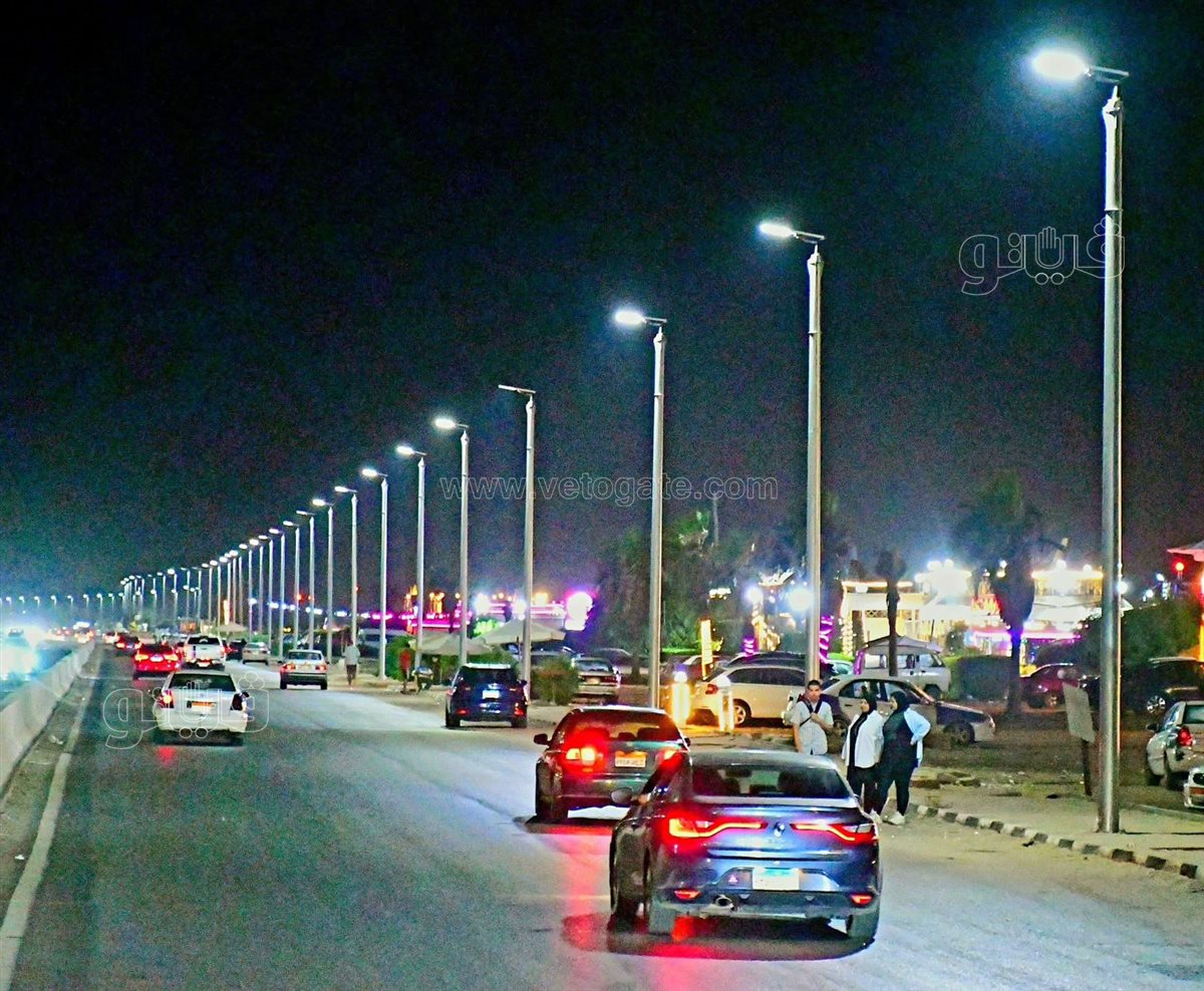 إنارة طريق غرب بورسعيد، فيتو&nbsp;