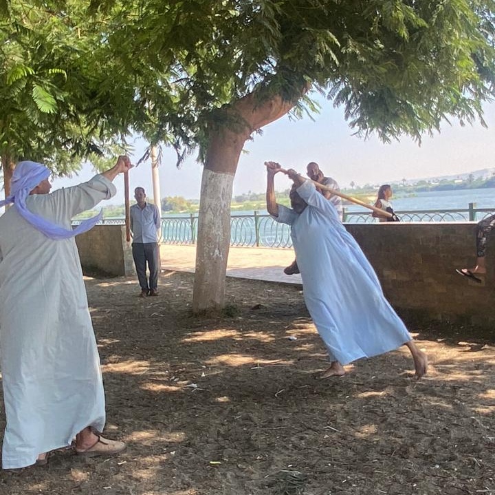 التحطيب علي كورنيش المنيا امام ساحة مسجد الفولي، فيتو&nbsp;