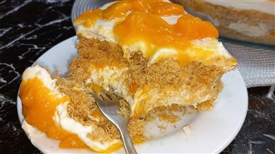 طريقة عمل الكنافة بالمانجو&nbsp;
