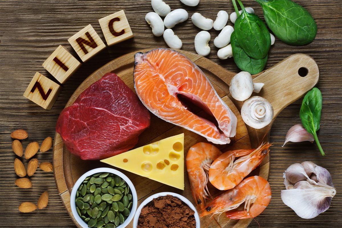 أطعمة تحتوي على الزنك