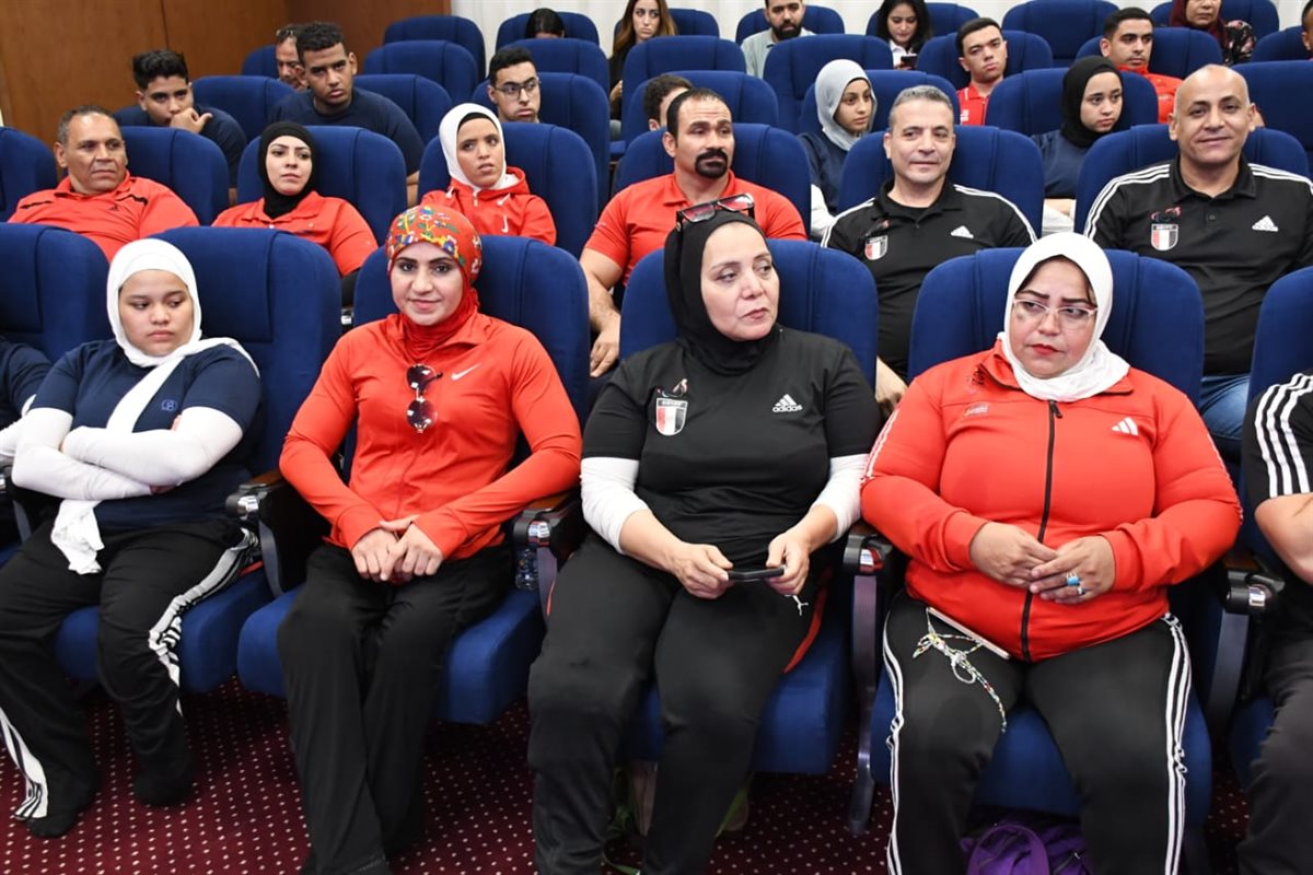 أشرف صبحي يشهد مؤتمر بطولة &nbsp;العالم لرفع الأثقال البارالمبية