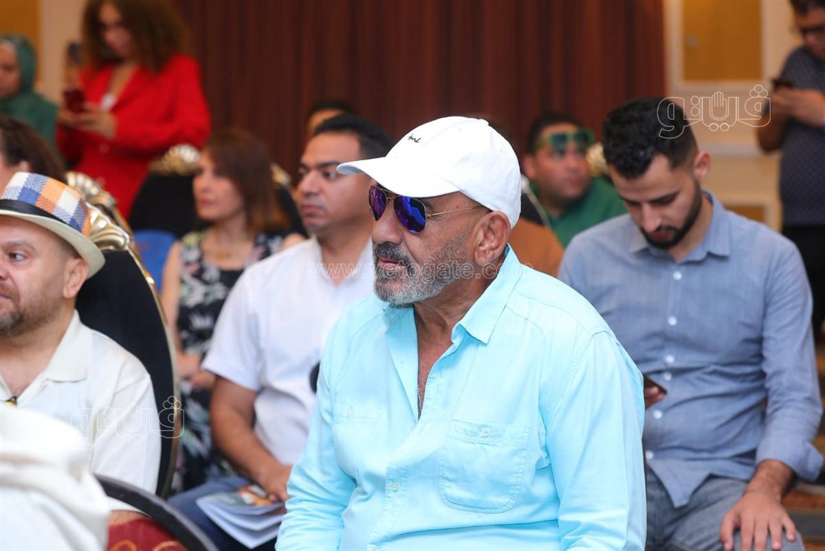 الفنان محمد لطفي خلال حضور الندوة، فيتو&nbsp;