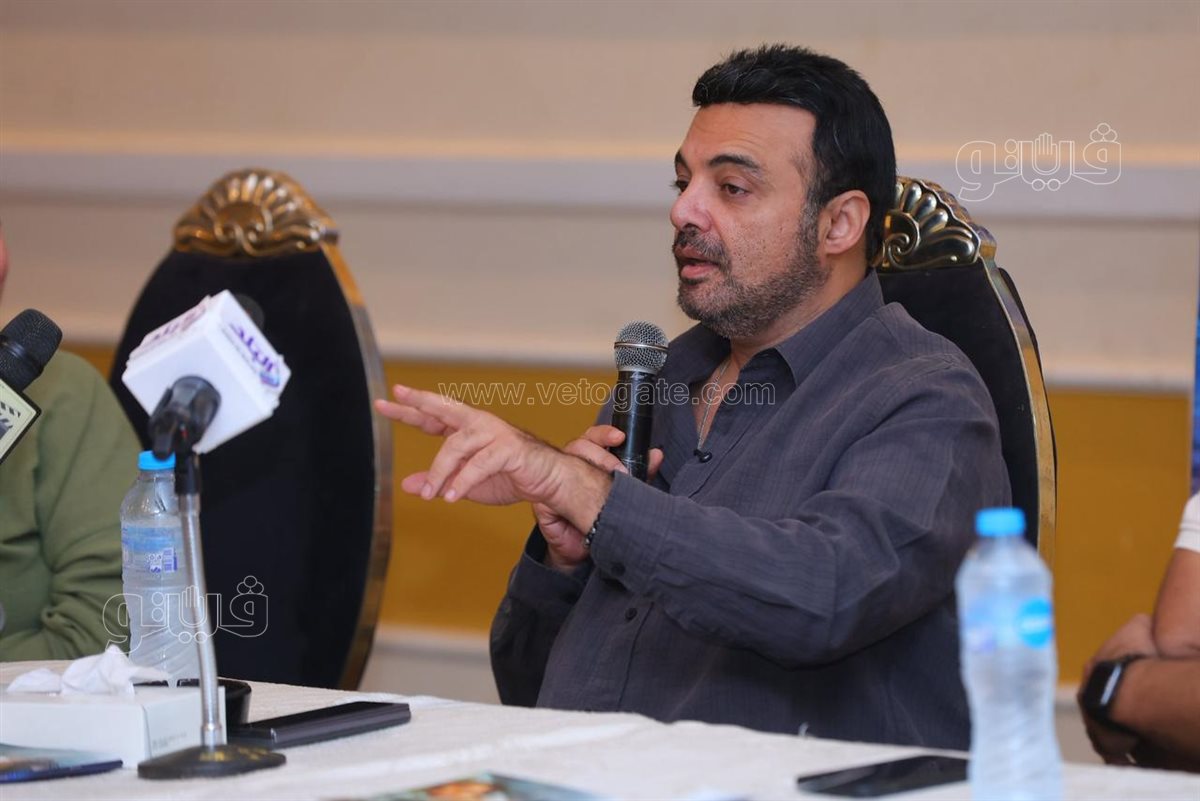 السيناريست عمرو محمود ياسين خلال الندوه، فيتو&nbsp;