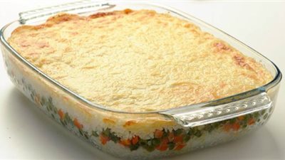 طريقة عمل الأرز بالبشاميل والخضار