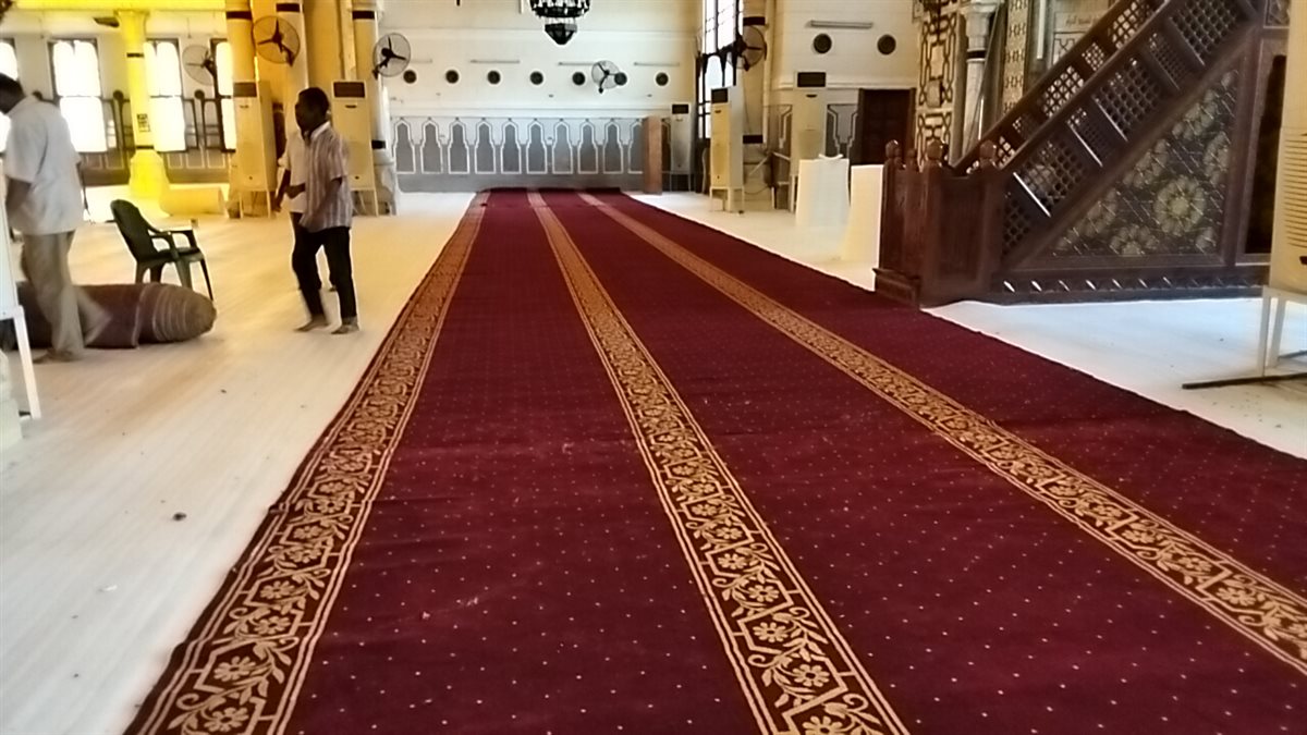 أعمال التطوير بمسجد أبو بكر الصديق، فيتو