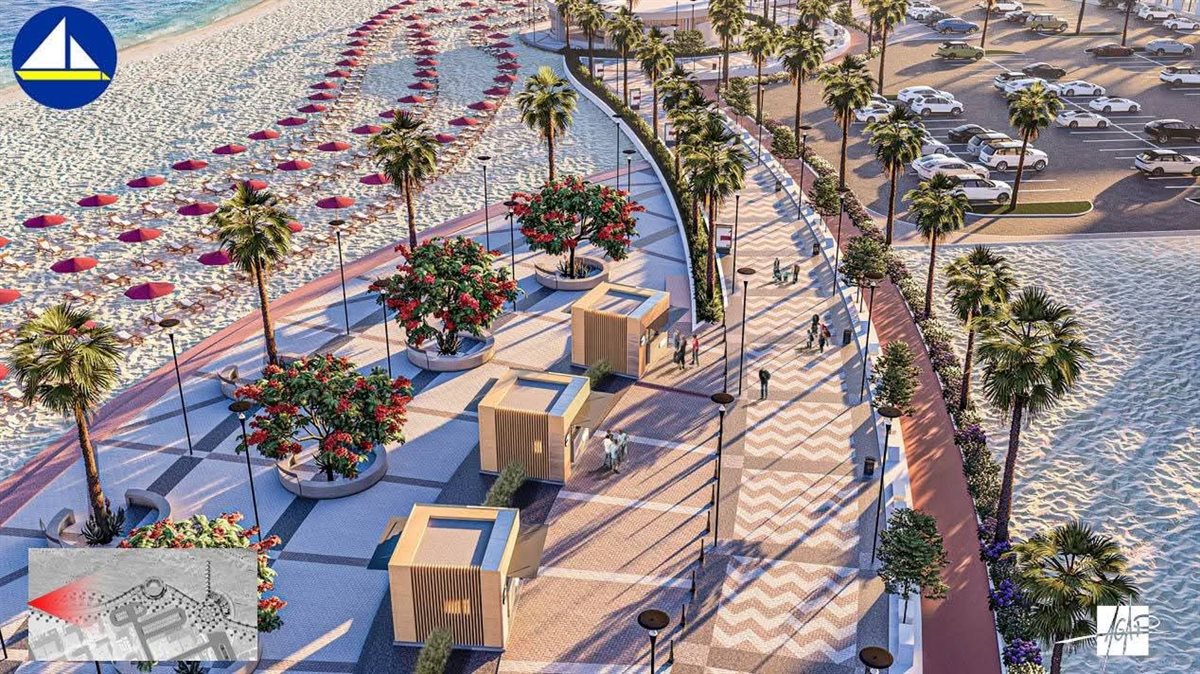 المخططات الجديدة لتطوير شامل لكورنيش البحر برأس البر