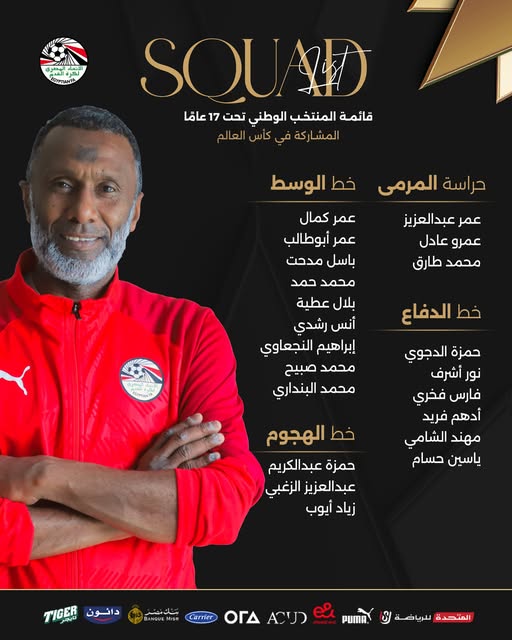 قائمة منتخب مصر للناشئين في مونديال قطر، فيتو