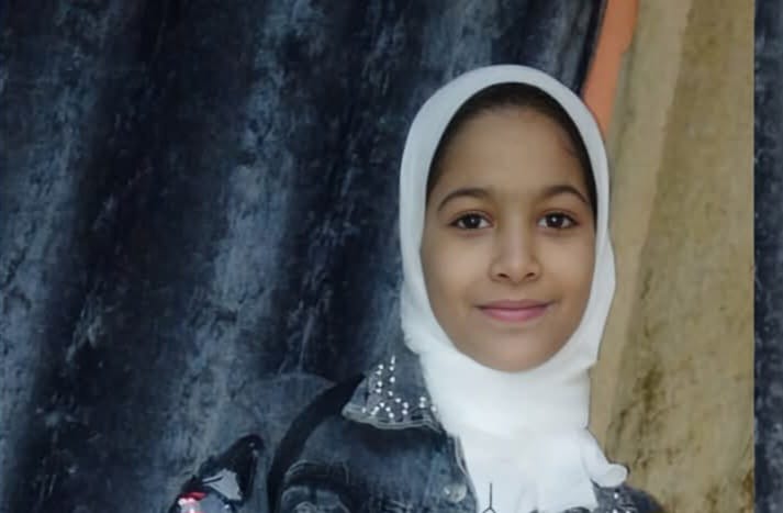الطفلة جني المصابة