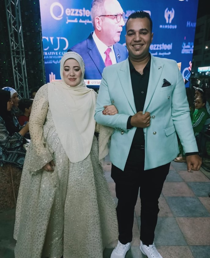 عريس وعروسه في افتتاح المتحف المصري بالقليوبية، فيتو