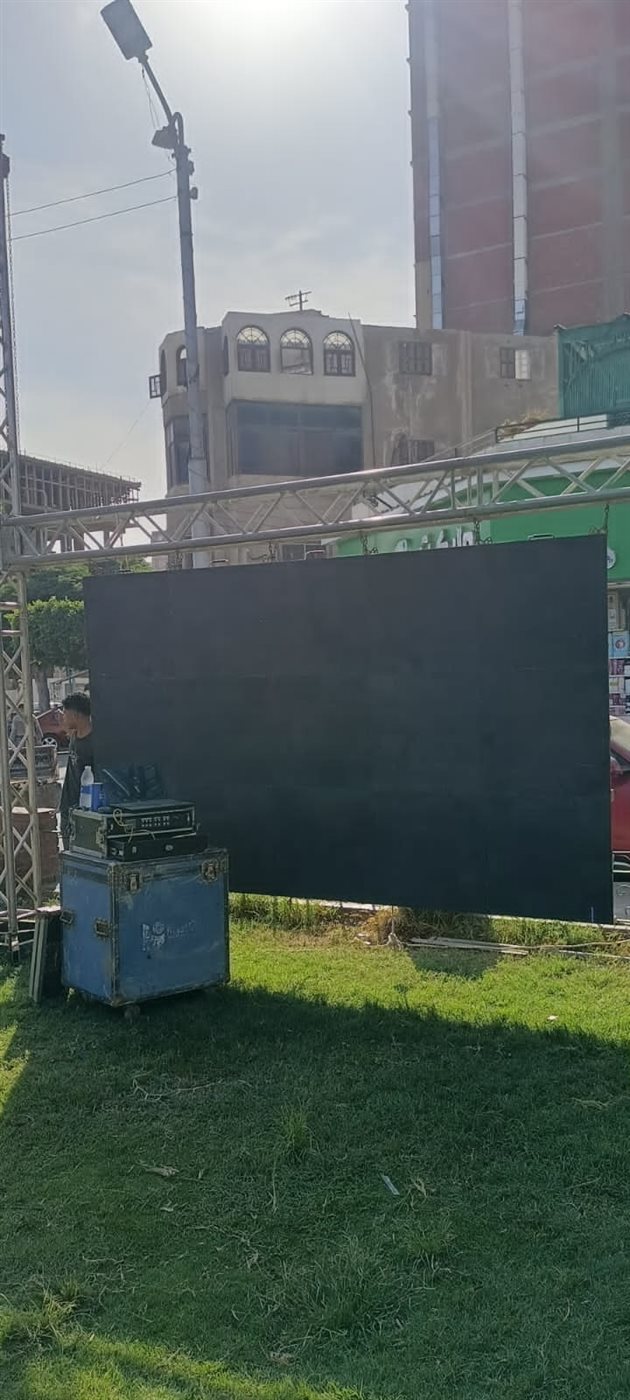 جانب من الاستعدادات لحفل الافتتاح، فيتو