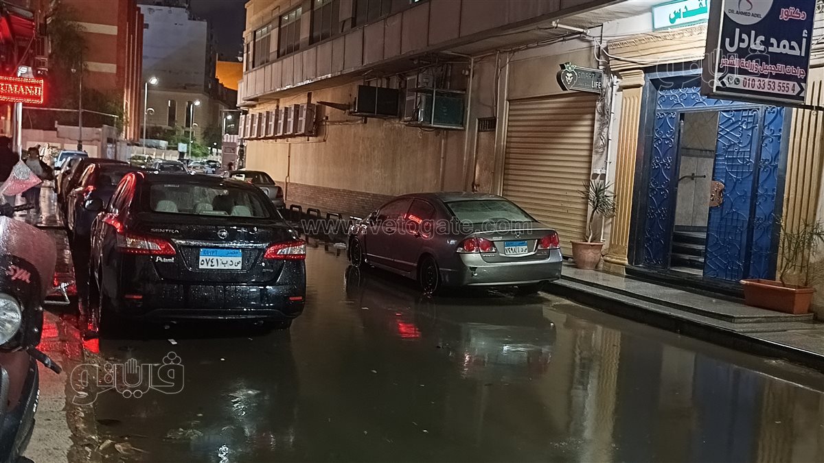 سقوط أمطار غزيرة ببورسعيد، فيتو