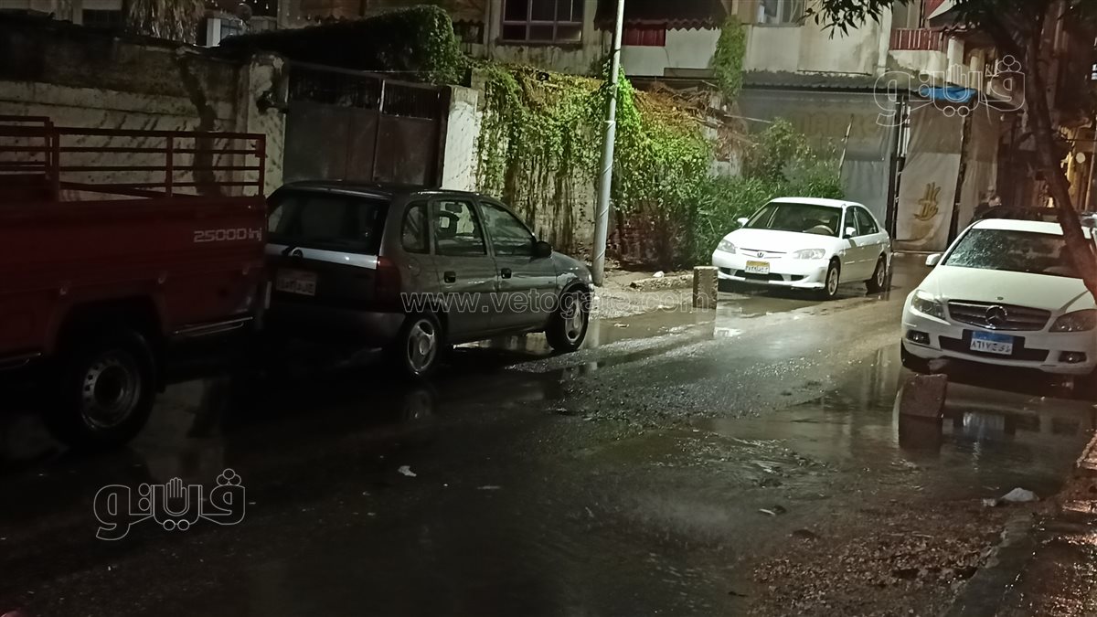 سقوط أمطار غزيرة ببورسعيد، فيتو