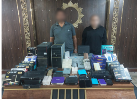 ضبط شبكة بث تلفزيوني &nbsp;بدون ترخيص لإعادة بث القنوات المشفرة بالدقهلية&nbsp;