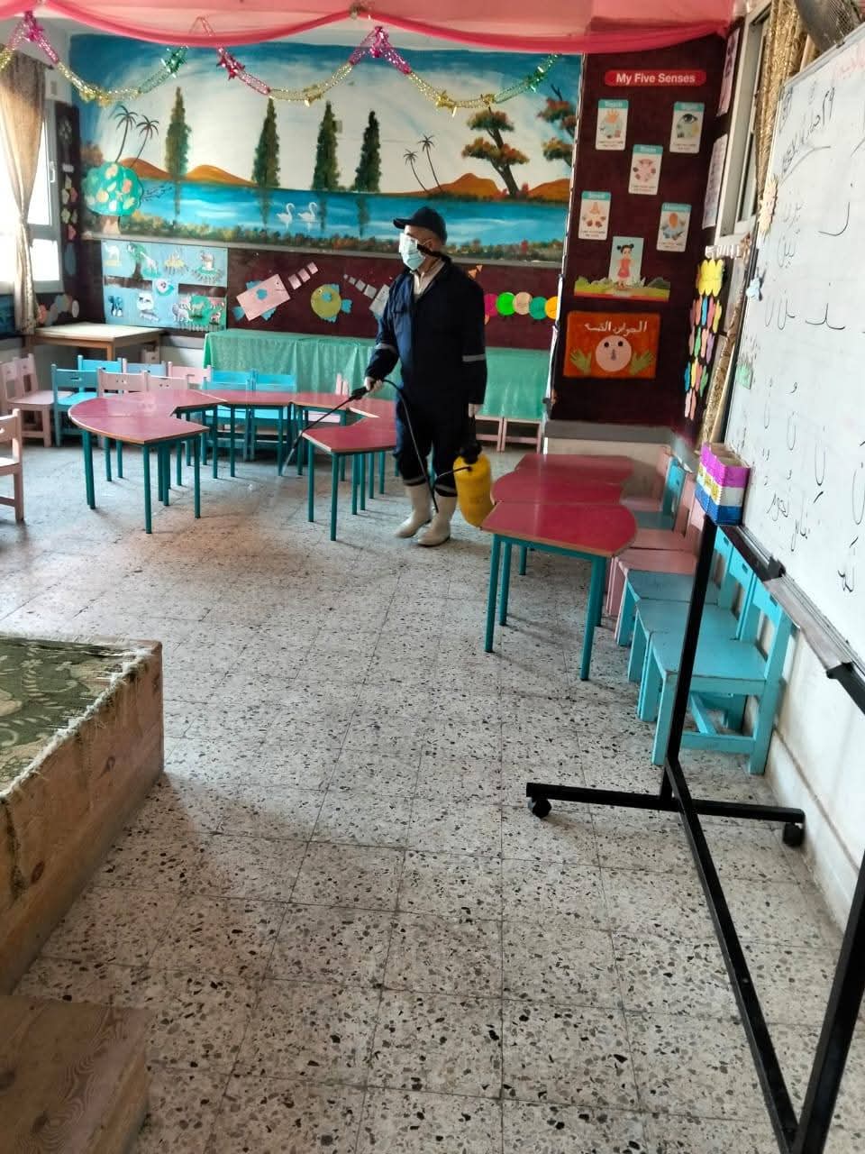 جانب من أعمال التعقيم، فيتو
