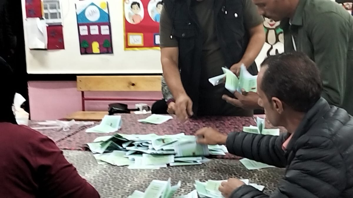 جانب من عمليات الفرز، فيتو&nbsp;