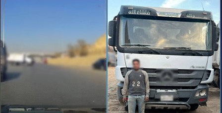 القبض على سائق نقل لسيره عكس الاتجاه وقطع الطريق أعلى الأوتوستراد بالقاهرة