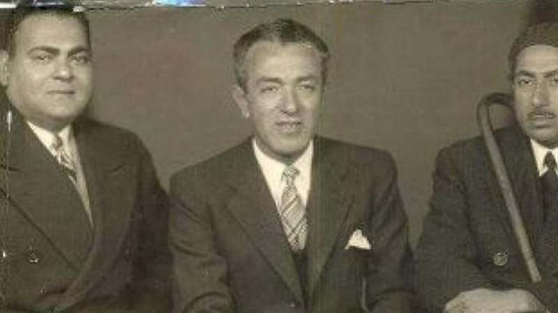 كامل الشناوى مع التابعى وتوفيق الحكيم