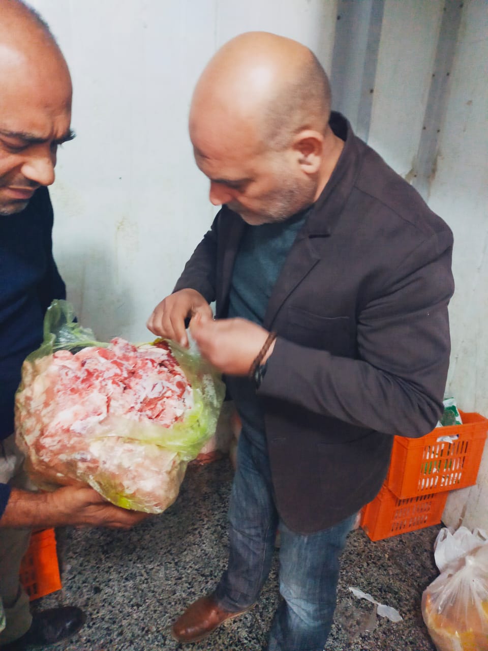 بيطري القليوبية تضبط لحوم غير صالحة ، فيتو
