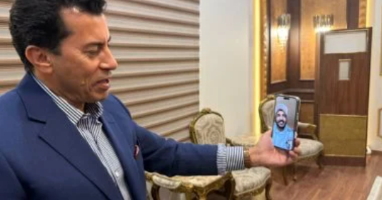 مكالمة وزير الرياضة أشرف صالح مع كيشو، فيتو