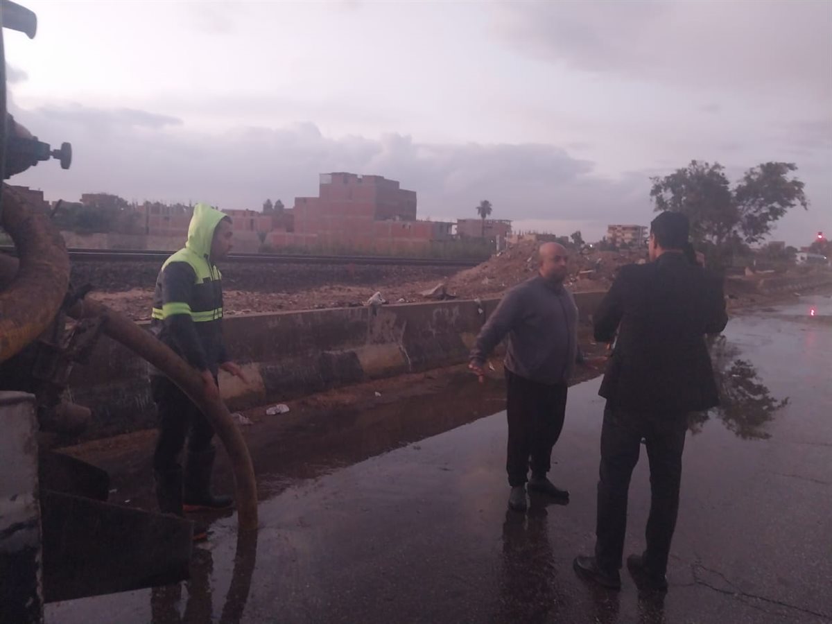 رفع تجمعات الامطار &nbsp;القليوبية، فيتو