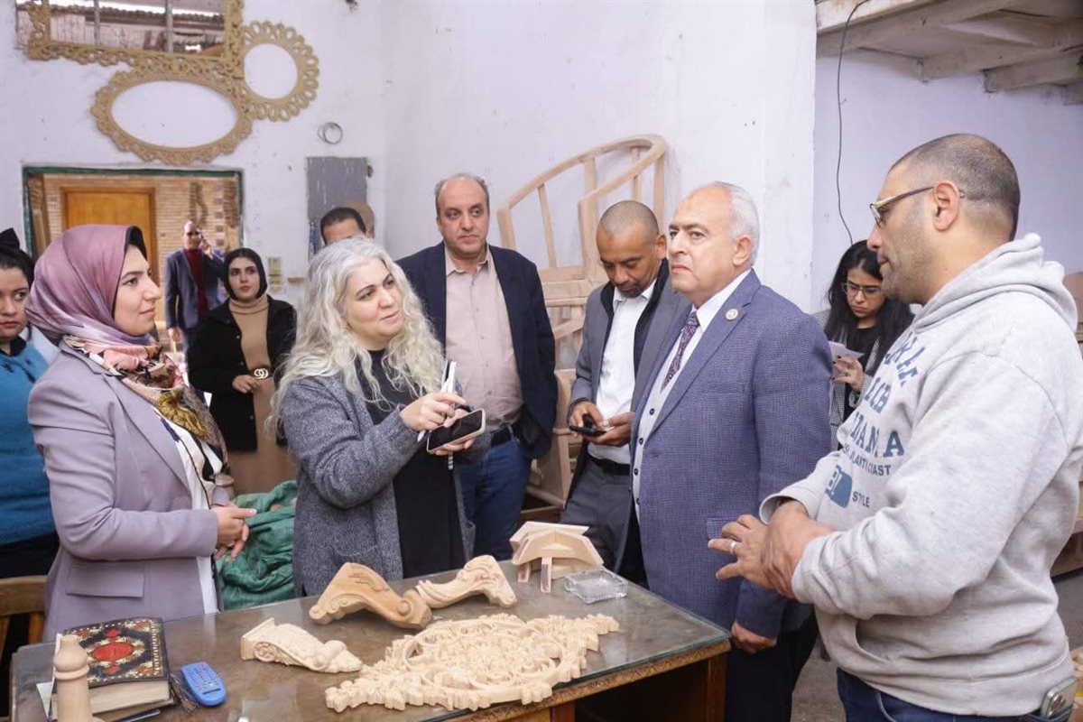 نائب محافظ دمياط مع وفد ببرنامج الأمم المتحدة للمستوطنات&nbsp;
