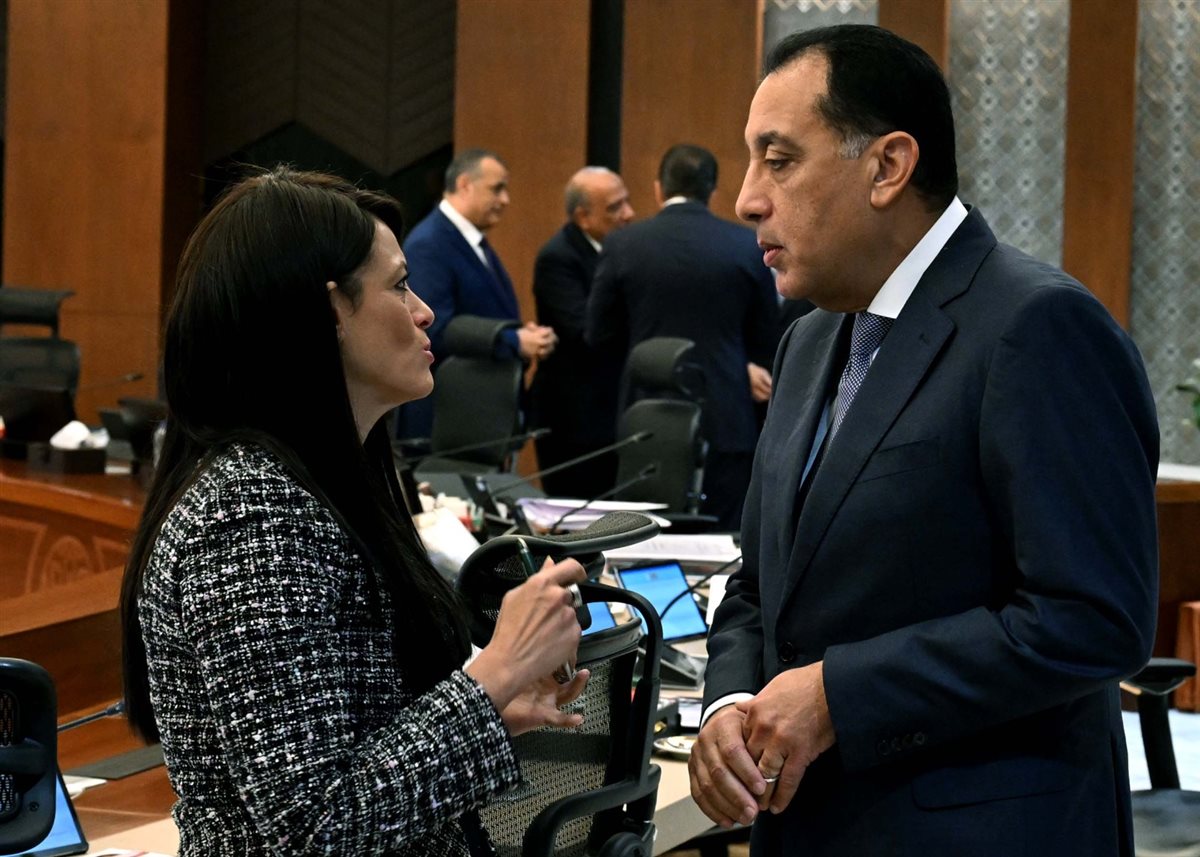 وزيرة التخطيط خلل اجتماع مجلس الوزراء اليوم&nbsp;
