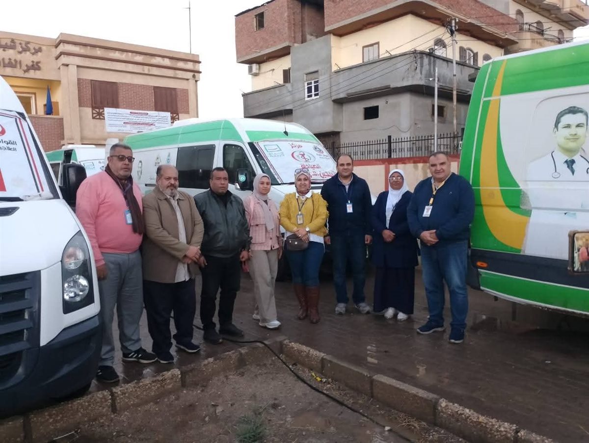 قافلة طبية مجانية بكفر الغاب دمياط