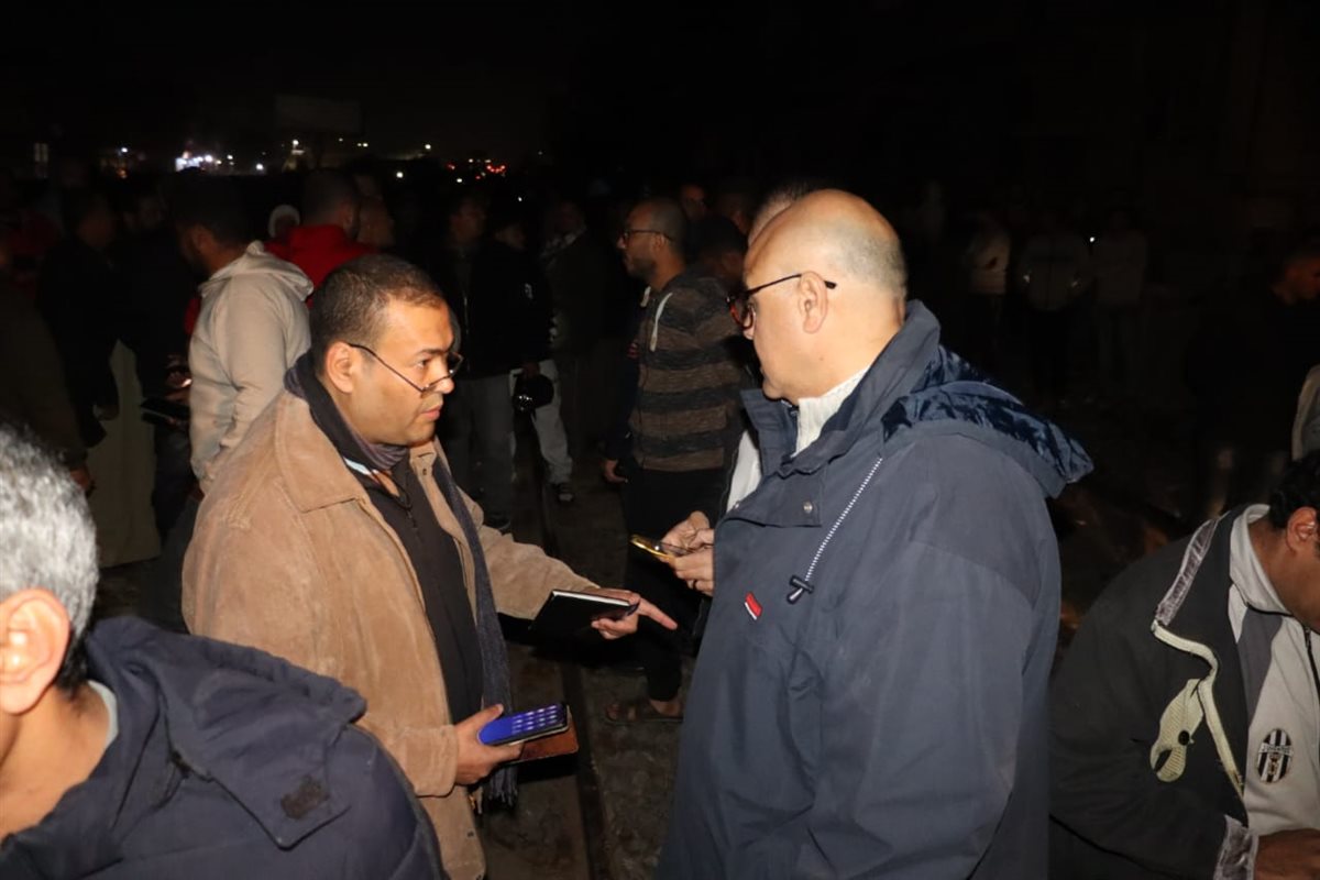 متابعة حادث حاويات قطار &nbsp;طوخ، فيتو&nbsp;