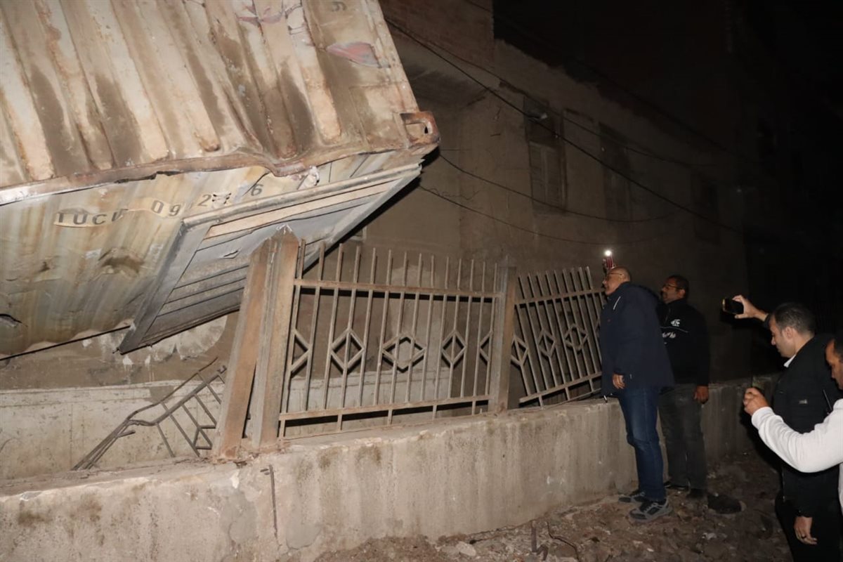 متابعة حادث حاويات قطار &nbsp;طوخ، فيتو&nbsp;