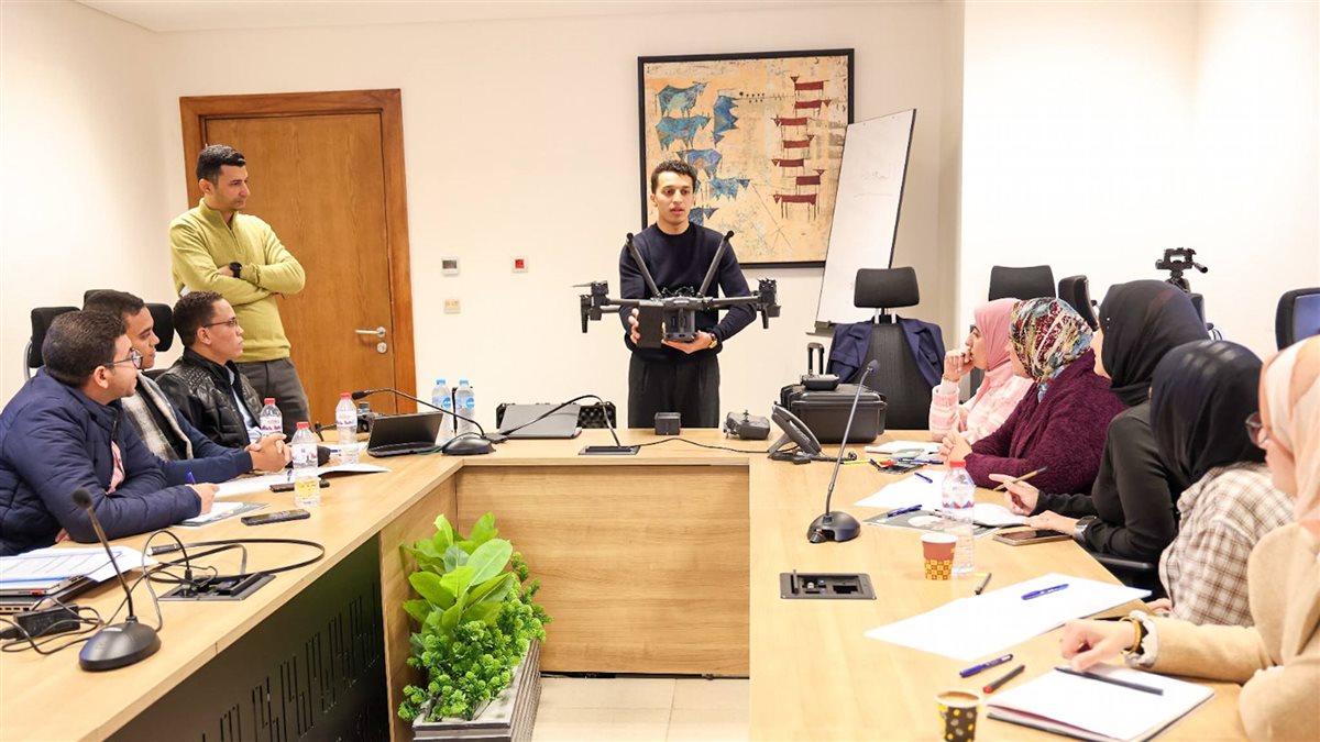 البرنامج التدريبي على استخدام طائرات الدرون في متابعة المنظومة المائية