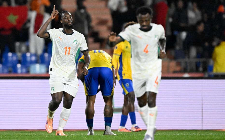 مباراة كوت ديفوار والجابون في أمم أفريقيا