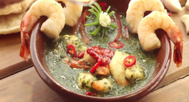 طريقة عمل الملوخية بالجمبري&nbsp;