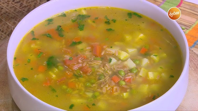 طريقة عمل شوربة اللسان عصفور بالخضار&nbsp;