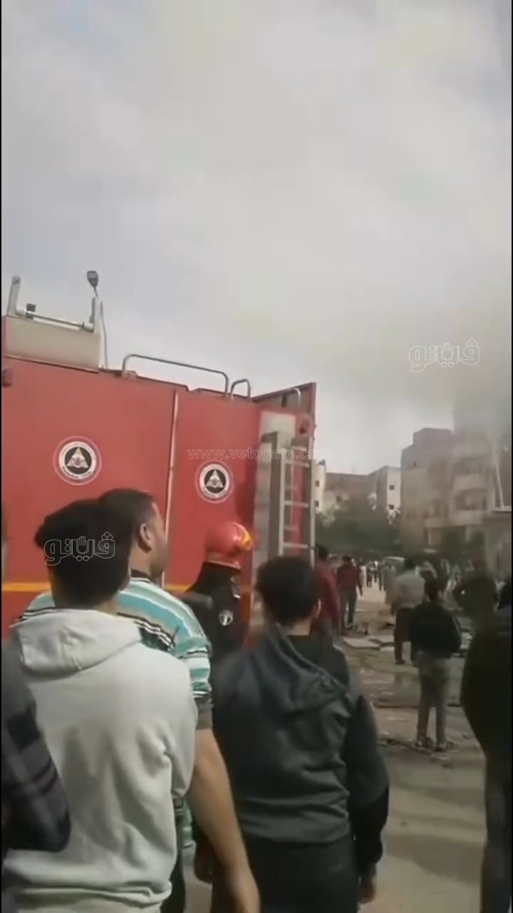 حريق يلتهم سنتر تجاري بالشرقية،فيتو