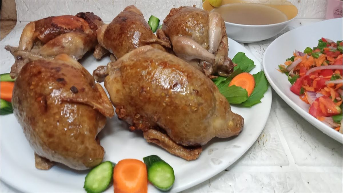طريقة عمل السمان المحشى بالفريك&nbsp;