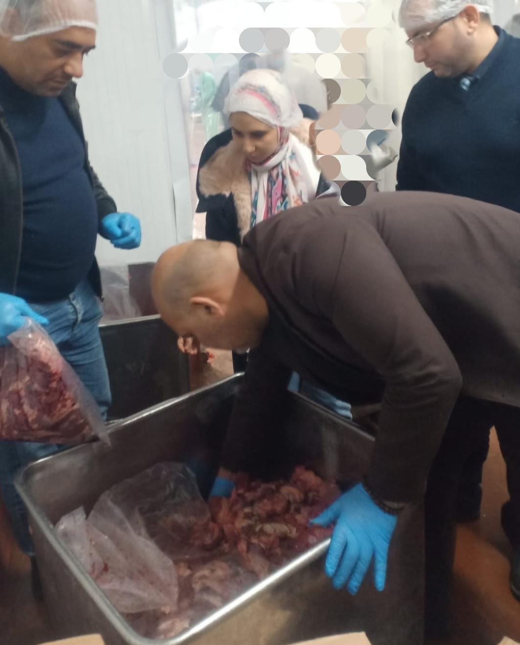 ضبط 7 اطنان من اللحوم غير صالحة بالعبور، فيتو