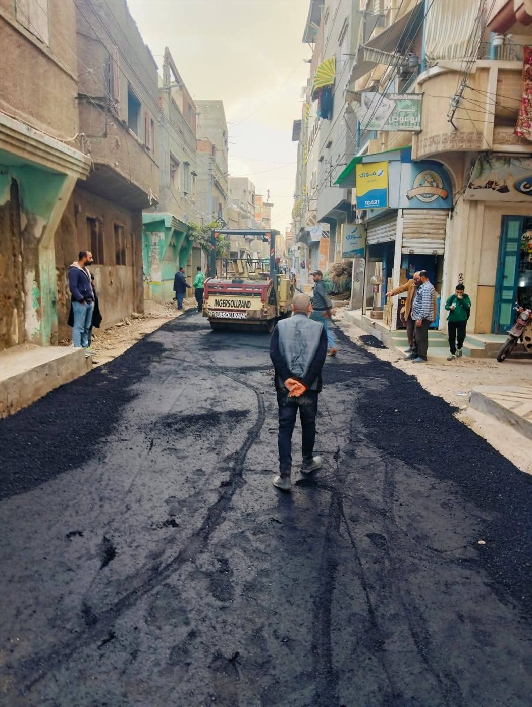 تطوير ورصف شوارع عزبة البرج بدمياط