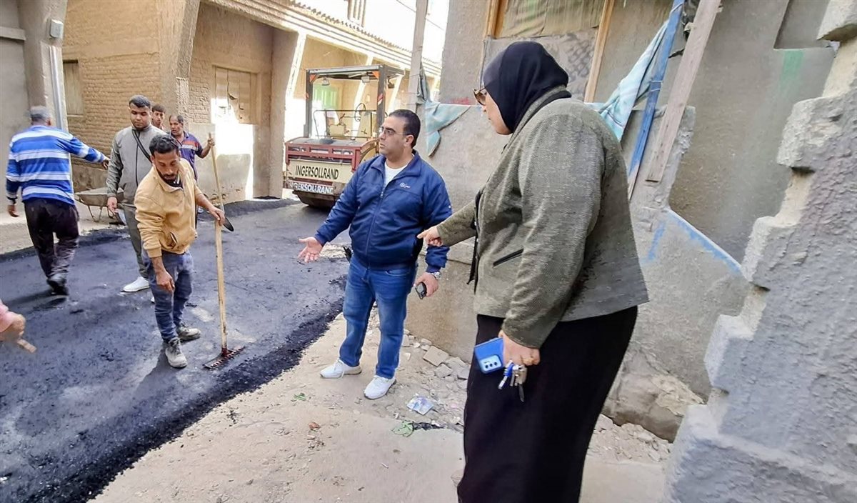 تطوير ورصف شوارع عزبة البرج بدمياط