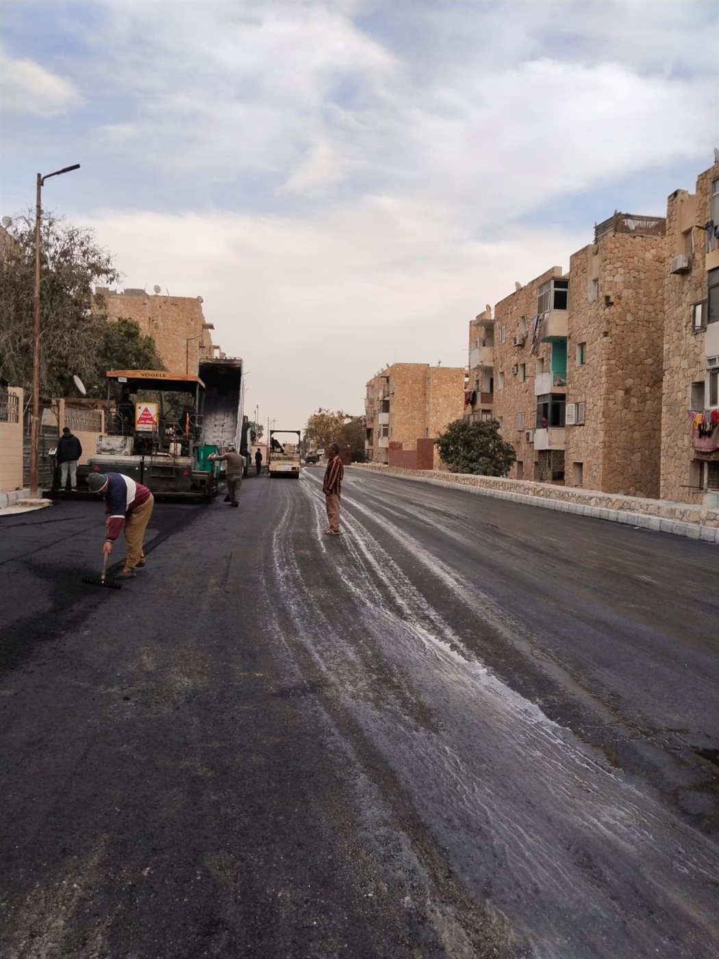 جانب من أعمال الرصف،فيتو