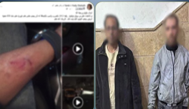 خلاف على أولوية المرور يشعل المشاجرة ويتسبب في إصابة شخصين أعلى كوبري بالزيتون