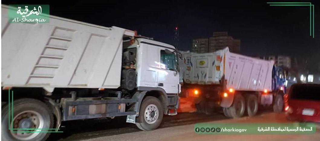 جولة المحافظ بعد منتصف الليل &nbsp;لمتابعة الرصف- فيتو