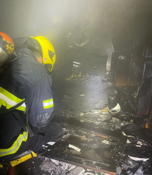 حريق يلتهم فيلا في النزهة