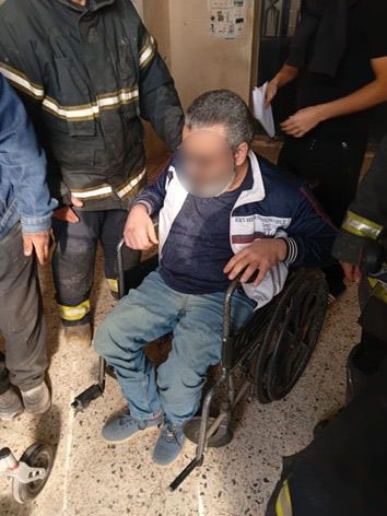استجابة فورية للأجهزة الأمنية بالغربية لمساعدة شخص من ذوي الهمم