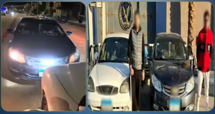 السير عكس الاتجاه ينتهي بإصابة شخصين في العاشر من رمضان