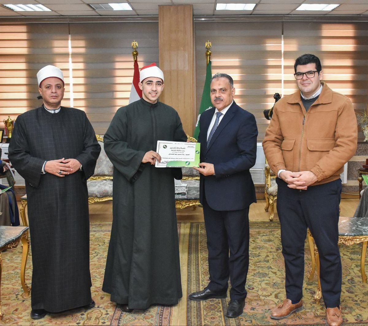 محافظ الشرقية يكرم متسابقي «دولة التلاوة» المتأهلين للتصفيات النهائية،فيتو